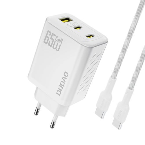 Univerzalni punjač Dudao A29C GaN 65W + USB C kabel