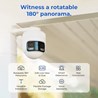 Imilab EC6 Panorama Smart WiFi 6  sigurnosna kamera, vanjska, 3.5K, 3MP×2, 180° Panoramic View, Color Night Vision, LAN, IP66, Mi Home/Xiaomi, Alexa & Google Assistant