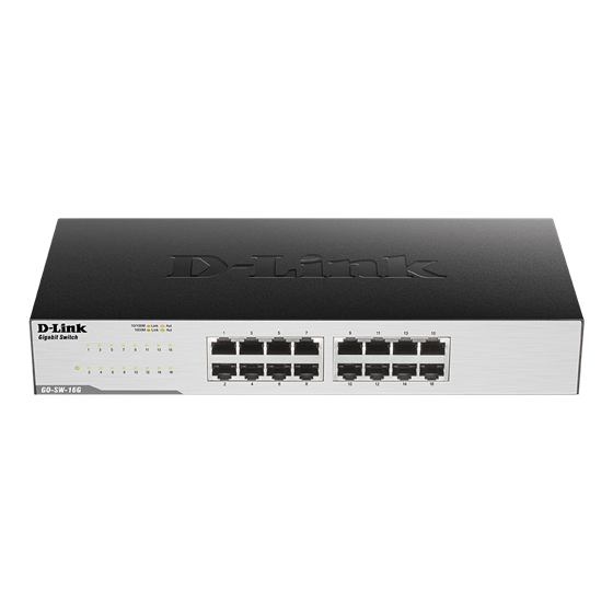 D-Link GO-SW-16G/E, 16 port Gigabit Easy Desktop Switch