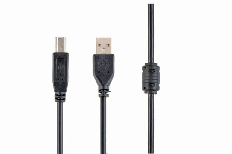 Kabel USB A - USB B 1.5m Crni Gembird (printer kabel), CCFB-USB2-AMBM-1.5M