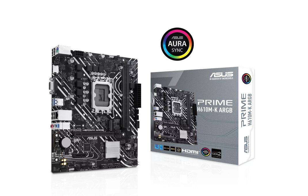 Matična ploča Asus Prime H610M-K ARGB, Intel H610, LGA 1700, mATX, DDR5