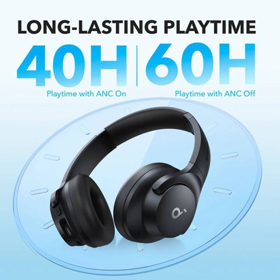 Anker Soundcore Q20i naglavne bluetooth slušalice, crne 