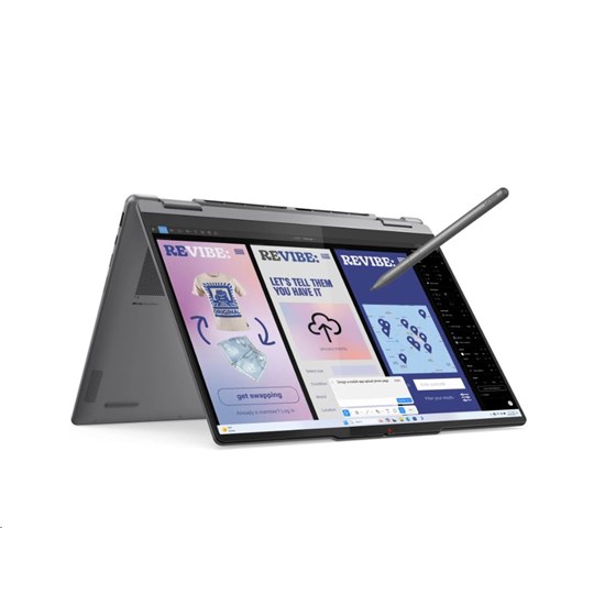 Lenovo Yoga 7i 2u1, 83JQ00E5SC, 14" WUXGA OLED TouchScreen, Intel Core Ultra 7 256V, 16GB, 1TB SSD, FreeDOS, Intel Arc Graphics + Lenovo Yoga Pen (Luna Grey), 36mj
