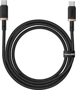 Kabel USB C - USB C 100W 1m, Baseus, crno zatni