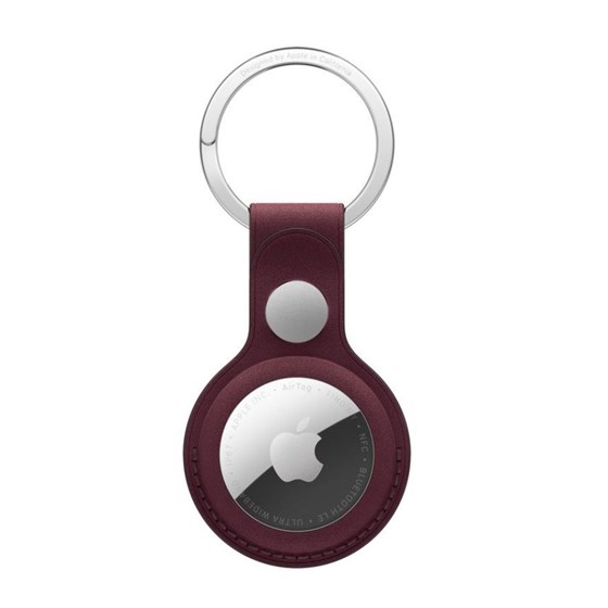Apple AirTag FineWoven Key Ring – Burgundy, mkg04zm/a
