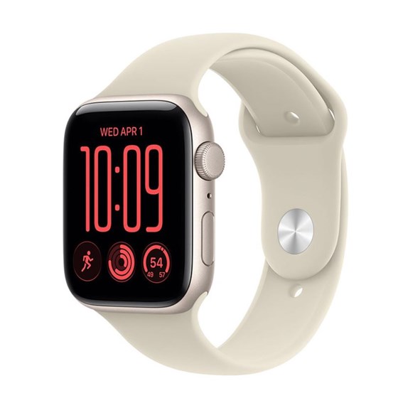 Apple Watch SE3 v2 GPS 40mm Starlight Aluminium Case with Sand Sport Band - S/M