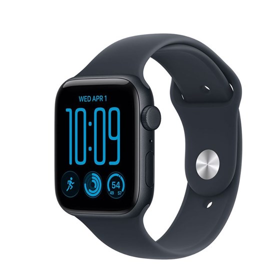 Apple Watch SE3 v2 GPS 40mm Midnight Aluminium Case with Navy Blue Sport Band - S/M