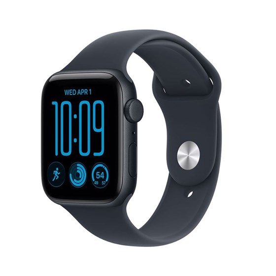 Apple Watch SE3 v2 GPS 40mm Midnight Aluminium Case with Navy Blue Sport Band - M/L