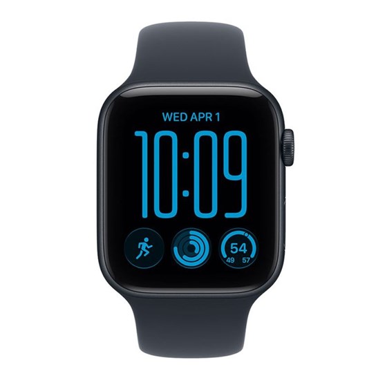 Apple Watch SE3 v2 GPS 40mm Midnight Aluminium Case with Navy Blue Sport Band - M/L
