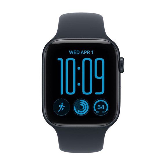 Apple Watch SE3 v2 Cellular 40mm Midnight Aluminium Case with Navy Blue Sport Band - M/L