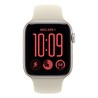 Apple Watch SE3 v2 Cellular 44mm Starlight Aluminium Case with Sand Sport Band - S/M