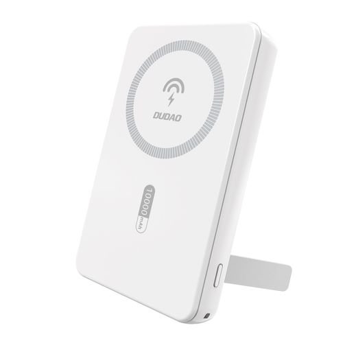 Powerbank 10000mAh Dudao K14s USB A/USB C 20W, Wireless/MagSafe do 15W, bijeli