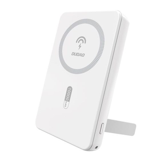 Powerbank 10000mAh Dudao K14s USB A/USB C 20W, Wireless/MagSafe do 15W, bijeli
