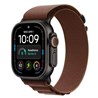 Apple Watch Ultra 4 Cellular 49mm Black Titanium Case with Burgundy Alpine Loop - S