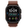Apple Watch Ultra 4 Cellular 49mm Black Titanium Case with Burgundy Alpine Loop - S