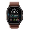 Apple Watch Ultra 4 Cellular 49mm Black Titanium Case with Burgundy Alpine Loop - L
