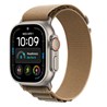 Apple Watch Ultra 4 Cellular 49mm Natural Titanium Case with Desert Alpine Loop - S
