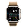 Apple Watch Ultra 4 Cellular 49mm Natural Titanium Case with Desert Alpine Loop - S