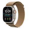 Apple Watch Ultra 4 Cellular 49mm Natural Titanium Case with Desert Alpine Loop - M