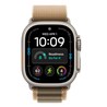 Apple Watch Ultra 4 Cellular 49mm Natural Titanium Case with Desert Alpine Loop - L