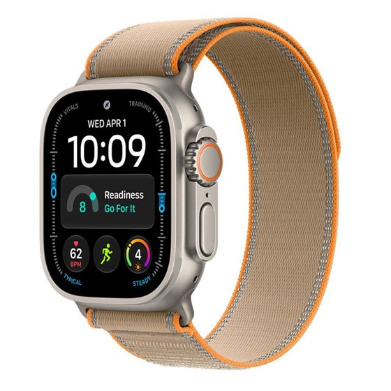Apple Watch Ultra 4 Cellular 49mm Natural Titanium Case with Sand Trail Loop - S/M