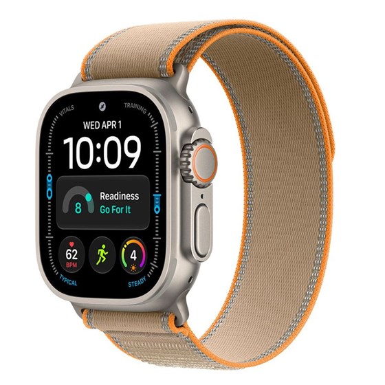 Apple Watch Ultra 4 Cellular 49mm Natural Titanium Case with Sand Trail Loop - M/L