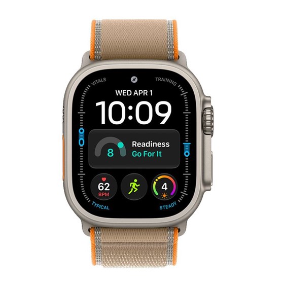 Apple Watch Ultra 4 Cellular 49mm Natural Titanium Case with Sand Trail Loop - M/L