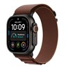 Apple Watch Ultra 4 Cellular 49mm Black Titanium Case with Burgundy Alpine Loop - M