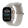 Apple Watch Ultra 4 Cellular 49mm Natural Titanium Case with Translucent Grey Ocean Band