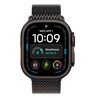 Apple Watch Ultra 4 Cellular 49mm Black Titanium Case with Black Titanium Milanese Loop - L