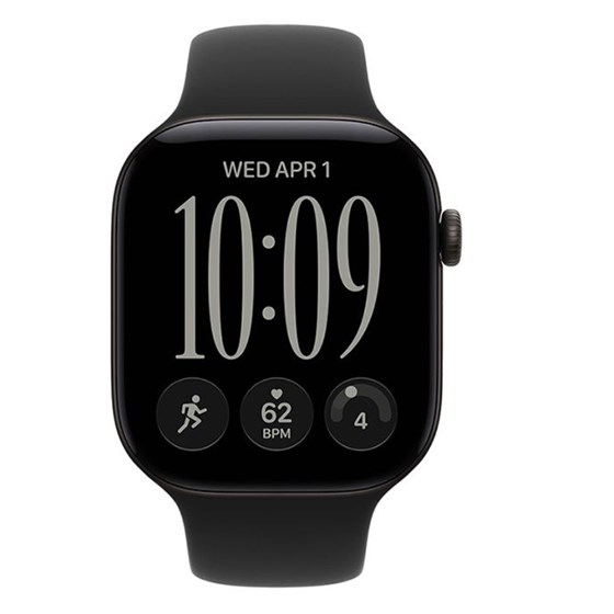 Apple Watch S12 GPS 42mm Black Aluminium Case with Black Sport Band - M/L
