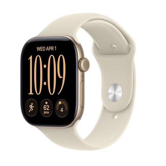 Apple Watch S12 GPS 42mm Light Gold Aluminium Case with Sand Sport Band - S/M