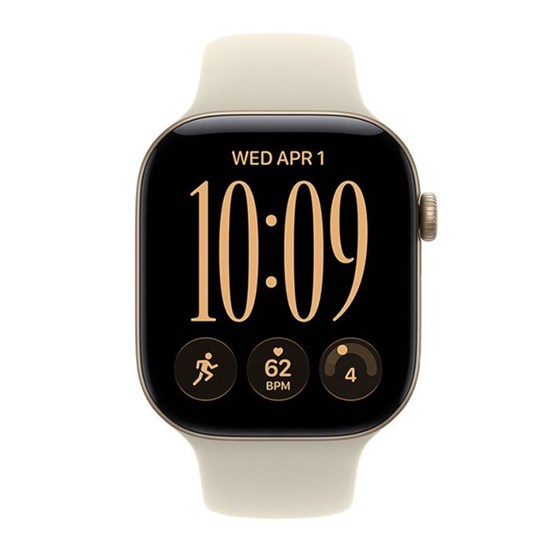Apple Watch S12 GPS 42mm Light Gold Aluminium Case with Sand Sport Band - M/L