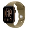 Apple Watch S12 GPS 46mm Dark Bronze Aluminium Case with Olive Sport Band - S/M