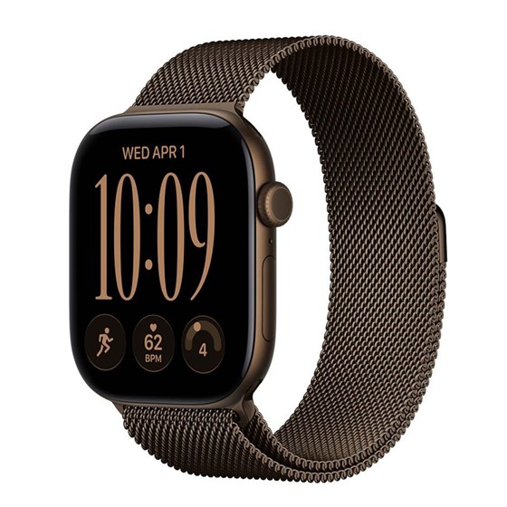 Apple Watch S12 GPS 46mm Dark Bronze Aluminium Case with Dark Bronze Milanese Loop - S/M