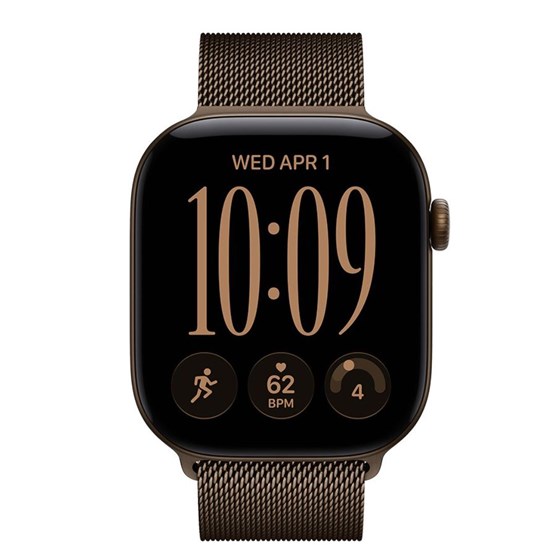 Apple Watch S12 GPS 46mm Dark Bronze Aluminium Case with Dark Bronze Milanese Loop - S/M