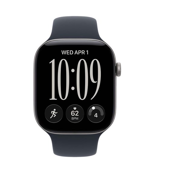 Apple Watch S12 Cellular 42mm Space Grey Aluminium Case with Navy Blue Sport Band - M/L