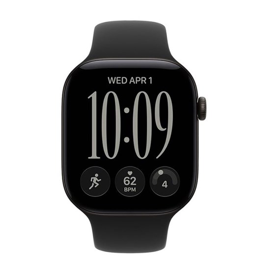 Apple Watch S12 Cellular 42mm Black Aluminium Case with Black Sport Band - S/M