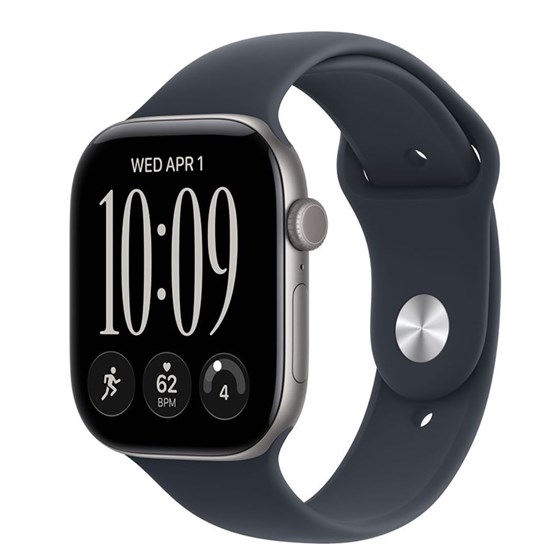 Apple Watch S12 Cellular 46mm Space Grey Aluminium Case with Navy Blue Sport Band - S/M