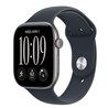 Apple Watch S12 Cellular 46mm Space Grey Aluminium Case with Navy Blue Sport Band - S/M