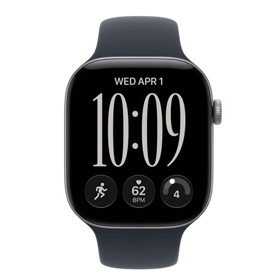 Apple Watch S12 Cellular 46mm Space Grey Aluminium Case with Navy Blue Sport Band - S/M