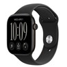Apple Watch S12 Cellular 46mm Black Aluminium Case with Black Sport Band - M/L