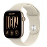 Apple Watch S12 Cellular 46mm Light Gold Aluminium Case with Sand Sport Band - S/M