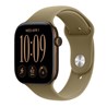 Apple Watch S12 Cellular 46mm Dark Bronze Aluminium Case with Olive Sport Band - M/L