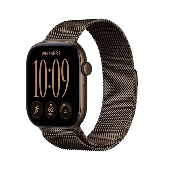 Apple Watch S12 Cellular 42mm Dark Bronze Aluminium Case with Dark Bronze Milanese Loop