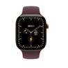 Apple Watch S12 Cellular 42mm Radiant Gold Titanium Case with Burgundy Sport Band - S/M