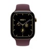 Apple Watch S12 Cellular 42mm Radiant Gold Titanium Case with Burgundy Sport Band - M/L
