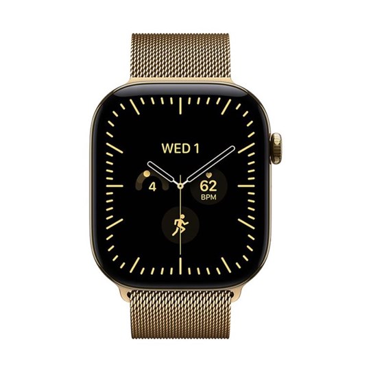 Apple Watch S12 Cellular 42mm Radiant Gold Titanium Case with Radiant Gold Milanese Loop