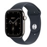 Apple Watch S12 Cellular 46mm Natural Titanium Case with Navy Blue Sport Band - M/L