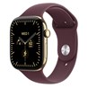 Apple Watch S12 Cellular 46mm Radiant Gold Titanium Case with Burgundy Sport Band - M/L